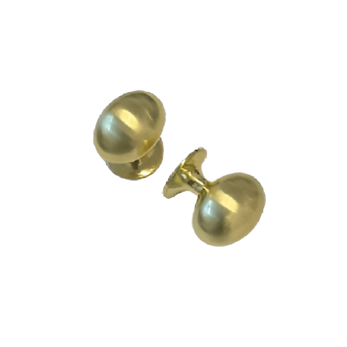 Ball Knob in brushed gold — profile and finish reference