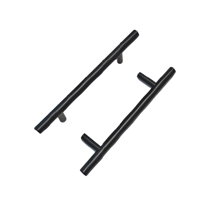 T Bar Pull in matte black — profile and finish reference